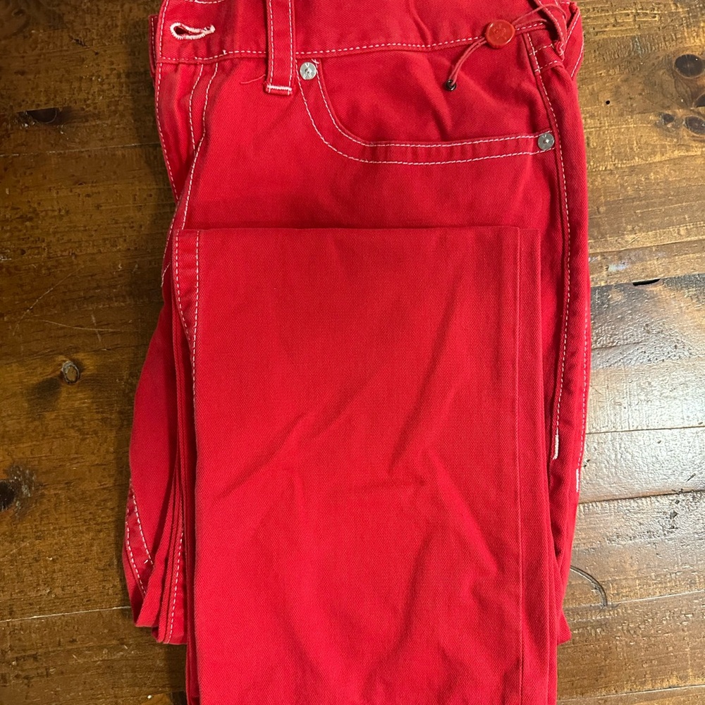 True Religion Bold Red Denim